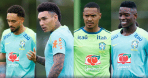 Reencontro de campeões pelo Botafogo é celebrado na Seleção Brasileira