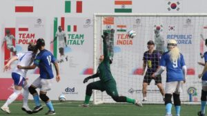Brasil empata e fica próximo da semifinal da Copa do Mundo de futebol de Cegas