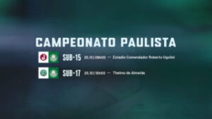 Sub-15 e Sub-17 do Verdão visitam Juventus e Guarani pelas quartas do Paulista