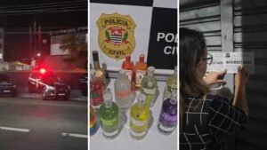 Operação contra falsificação de bebidas interdita adegas, apreende destilados e prende dois homens em Jacareí, SP