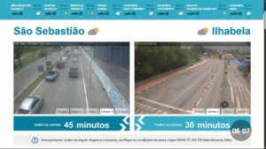 Travessia de balsas entre São Sebastião e Ilhabela tem 45 minutos de tempo de espera