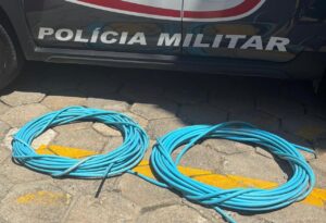 Regional: Polícia Militar prende criminoso por furto de 80 kg de fio de cobre
