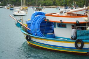 Regional: Sabesp envia as primeiras tubulações do projeto de dessalinização da água do mar na Ilha da Vitória