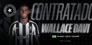 Esporte: Botafogo anuncia a contratação de Wallace Davi, ex-Fluminense