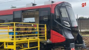 Trem produzido em Taubaté, no interior de SP, vai operar em linha de metrô do Chile