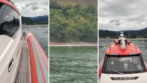 Bombeiros fazem buscas por adolescente de 15 anos que desapareceu no mar, em praia de São Sebastião