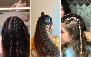 Aprenda a fazer três penteados ideais para pular carnaval, com fitas coloridas e movimento; confira o passo a passo
