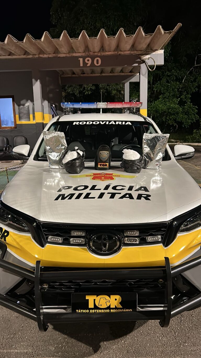 TOR apreende cocaína e prende homem na Rodovia Oswaldo Cruz