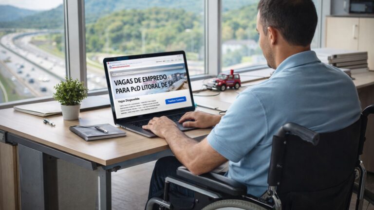 PCD tem chance em 64 vagas no litoral de SP