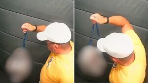 GCM aposentado agride cachorro em Praia Grande