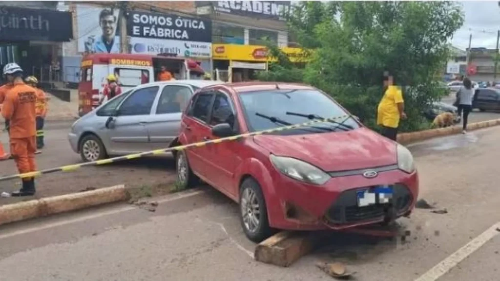 Menina atropela homem e mata em grave erro de condução