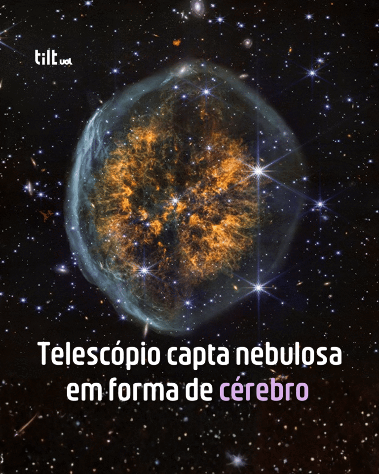 Telescópio capta nebulosa em forma de cérebro