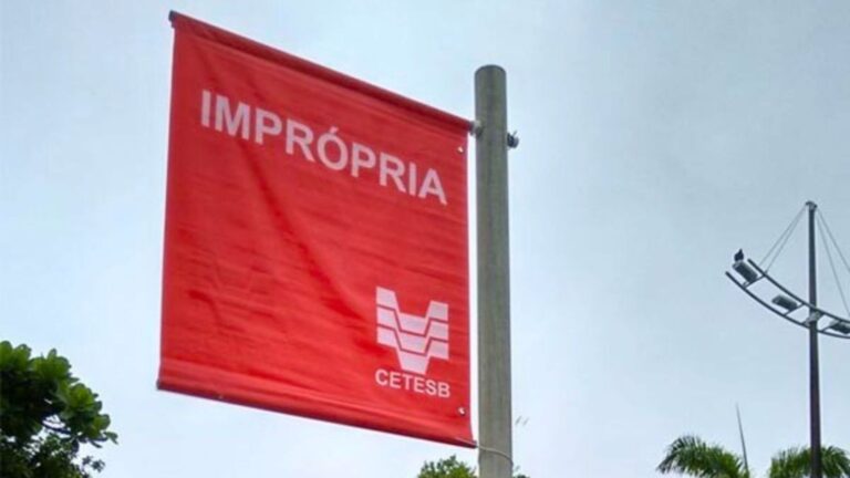 São Vicente tem praias impróprias para banho, alerta Cetesb