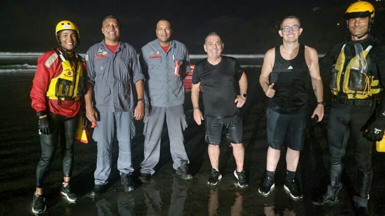 Dramático resgate em Ubatuba após pai e filho ficarem ilhados