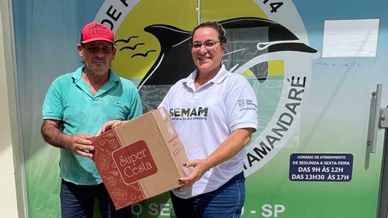 São Sebastião entrega cestas básicas aos pescadores artesanais