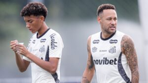 Santos volta a contar com Robinho Jr. para confronto com o Internacional