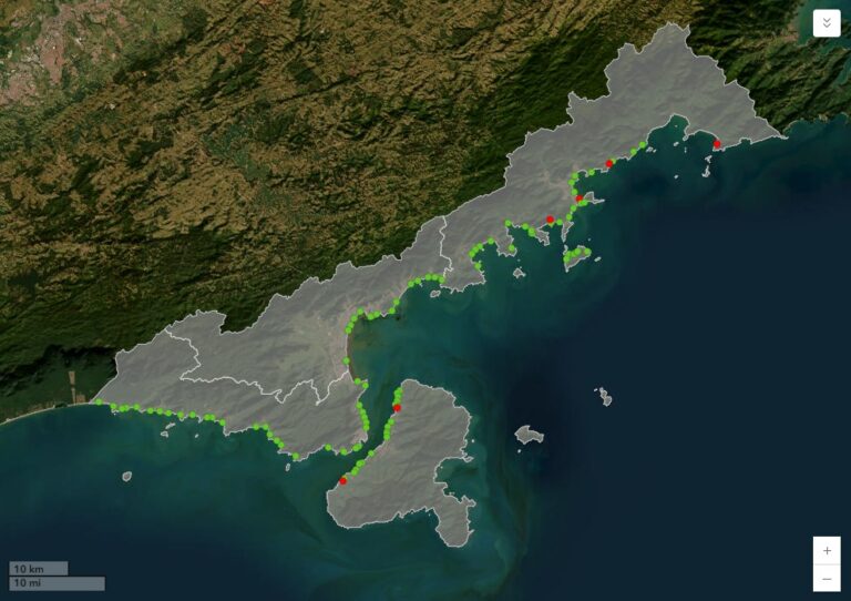 Litoral Norte registra apenas seis praias impróprias para banho