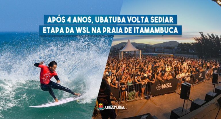 WSL está de volta a Ubatuba: Turismo e economia esperam por movimento