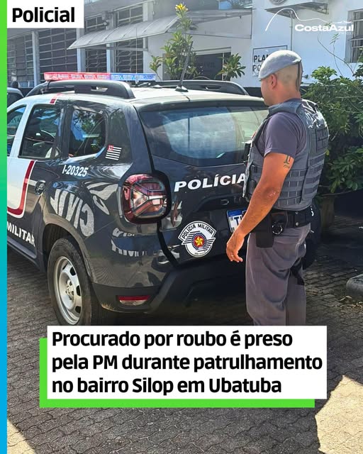 Homem procurado por roubo é preso em Ubatuba