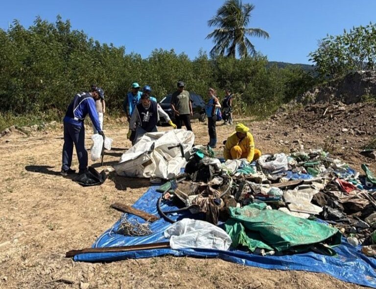 São sebastião remove resíduos do mangue