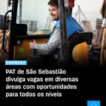 São Sebastião divulga novas vagas de emprego