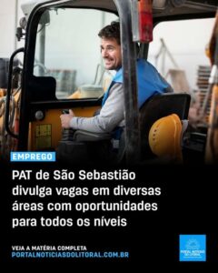 São Sebastião divulga novas vagas de emprego