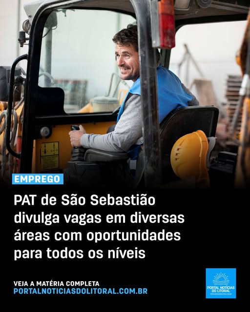 São Sebastião divulga novas vagas de emprego