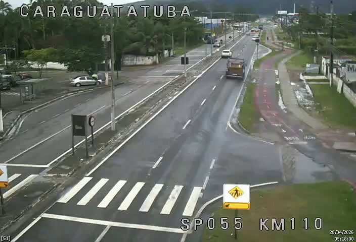 Trânsito flui normalmente em trecho da SP 055