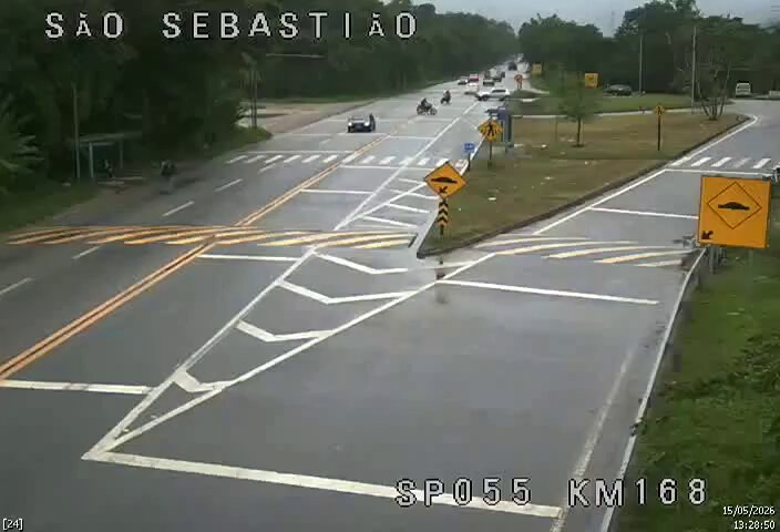 Tráfego normal em trecho da SP 055