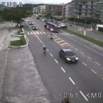 Tráfego normal na SP 055 Rio-Santos