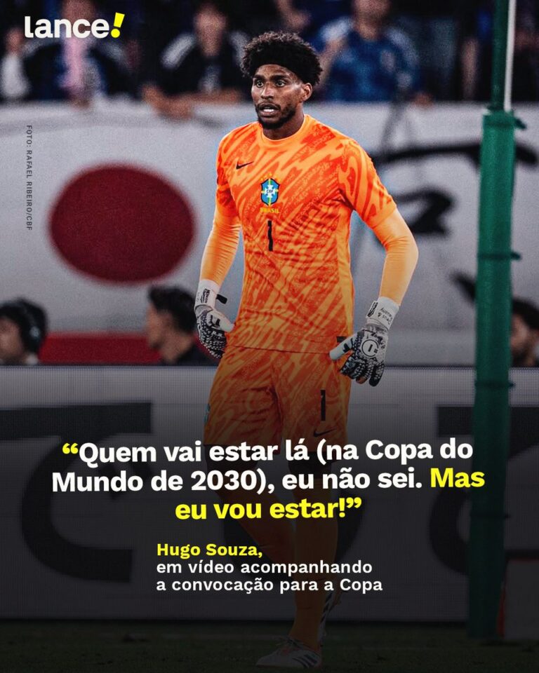 Hugo Souza promete trabalhar para estar na Copa