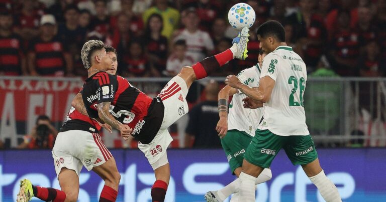 Carrascal é expulso em duelo entre Flamengo e Palmeiras