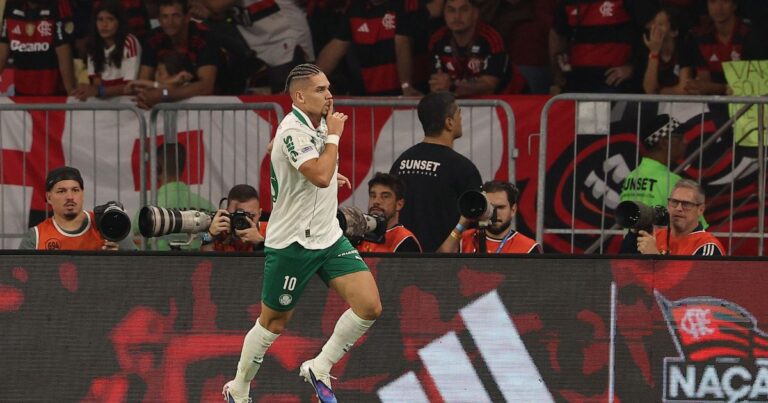 Palmeiras vence Flamengo e abre sete pontos de vantagem