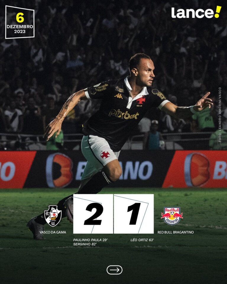 Serginho salva Vasco com gol decisivo