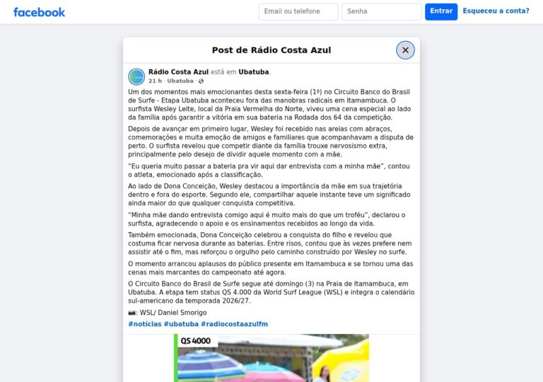 Ubatuba recebe etapa do Circuito Banco do Brasil