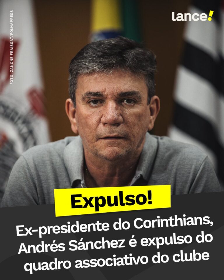 Andrés Sanchez é expulso do quadro associativo do Corinthians