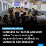 Audiência pública sobre prestação de contas em São Sebastião