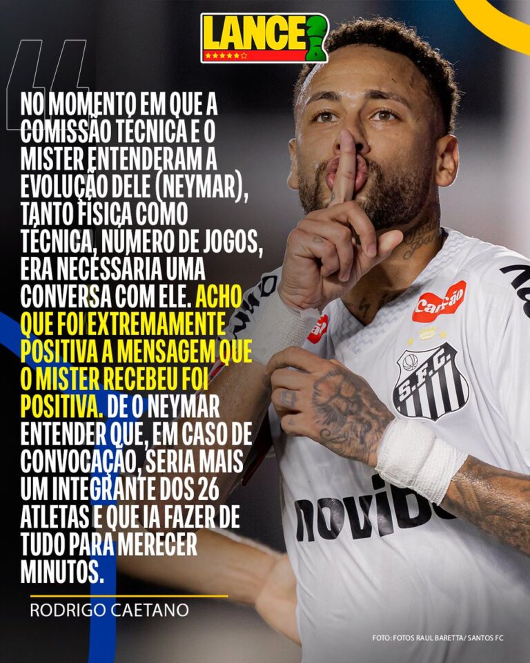 CBF revela contato prévio antes de convocar Neymar