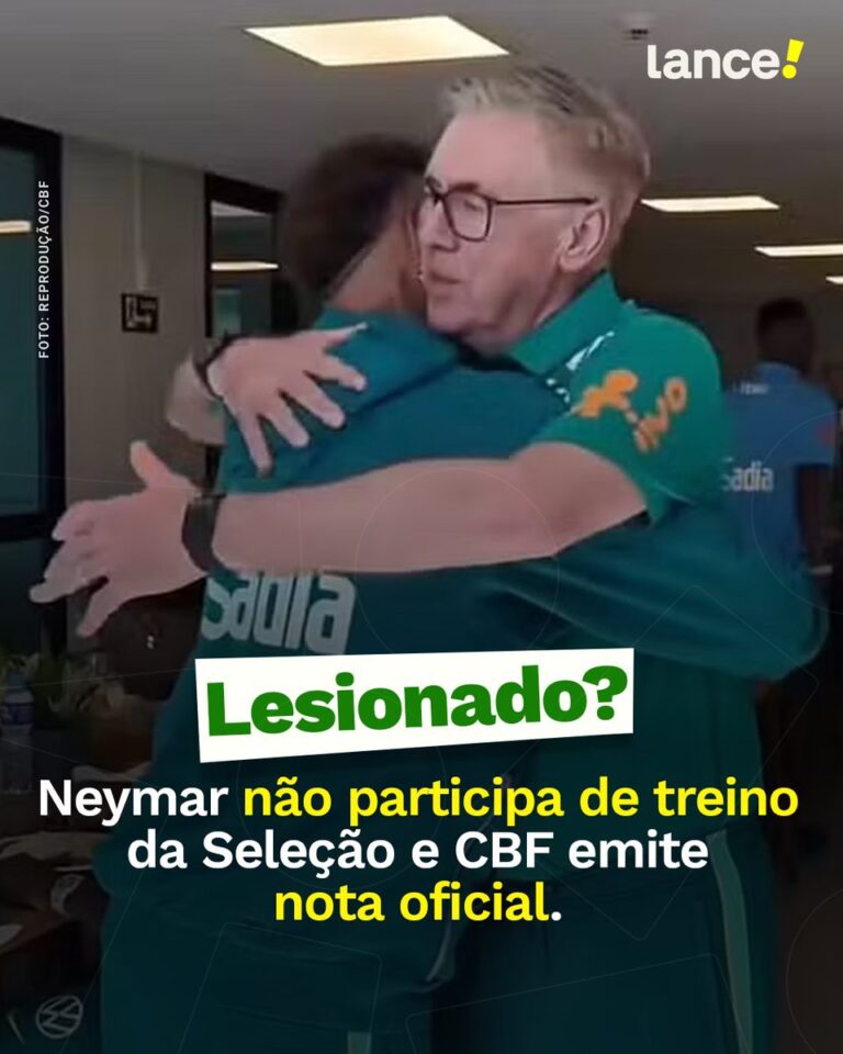 Neymar não treina com Seleção Brasileira