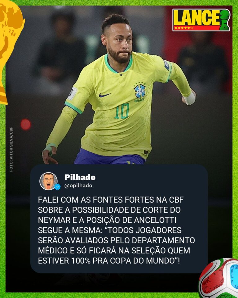 Exames de Neymar apontam risco antes da Copa