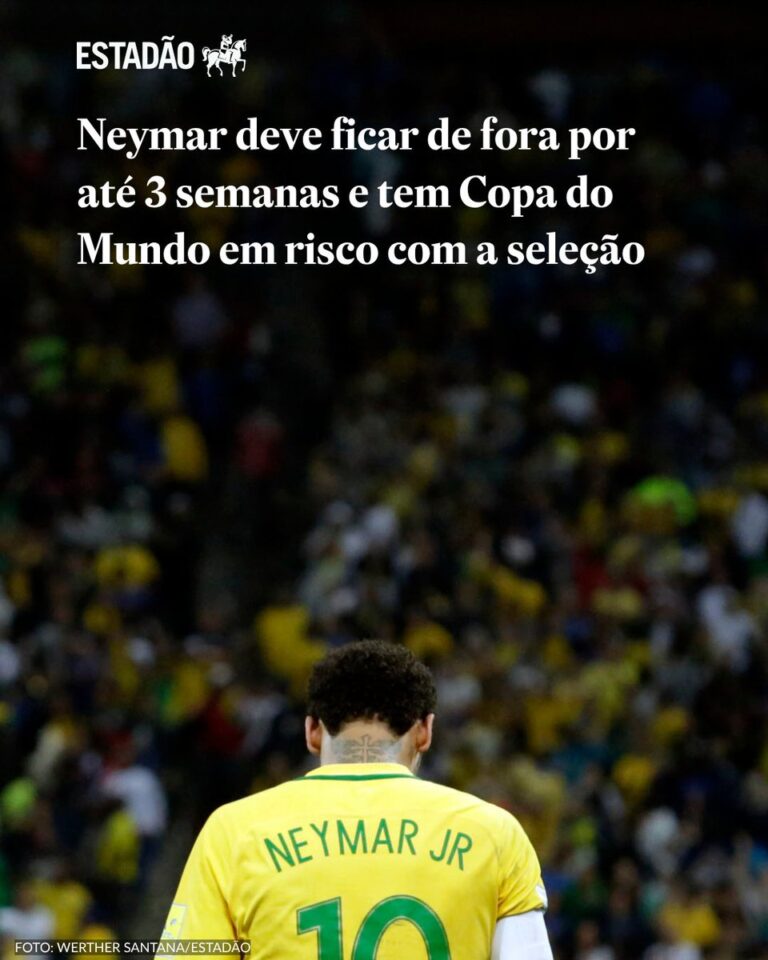 Lesão de Neymar pode afetar Copa do Mundo