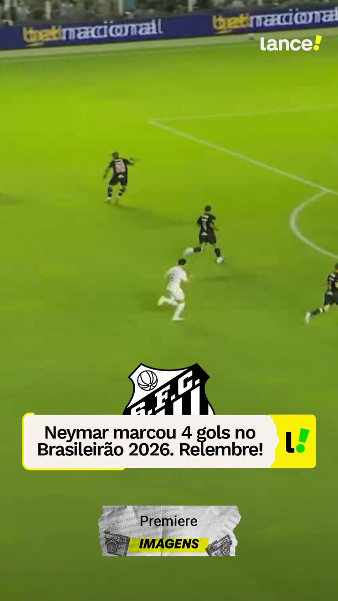 Neymar marca quatro gols no Brasileirão