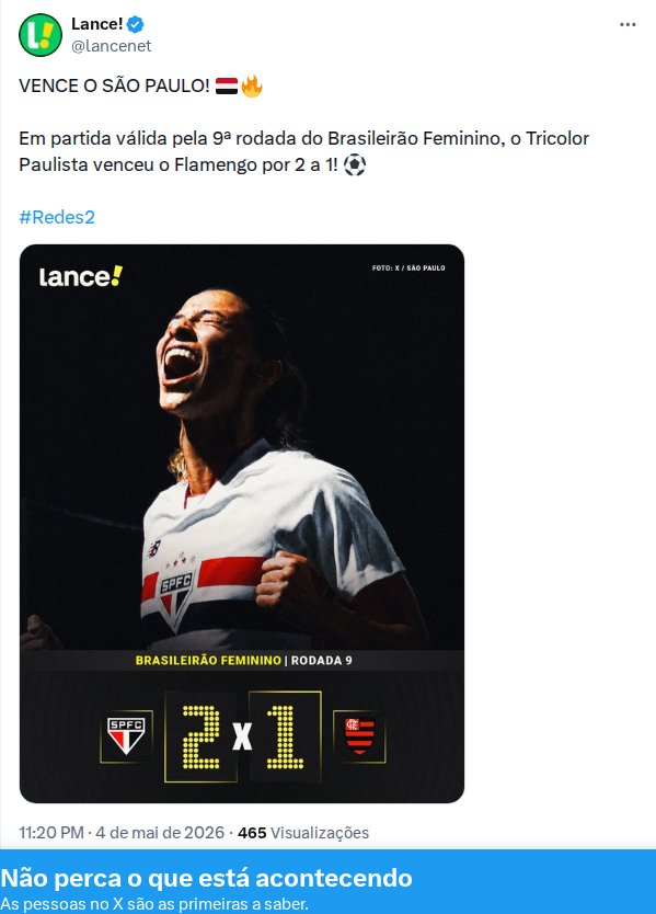São Paulo vence Flamengo no Brasileirão Feminino