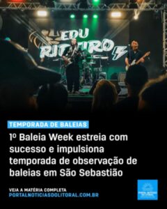 Baleia Week reúne turistas em São Sebastião