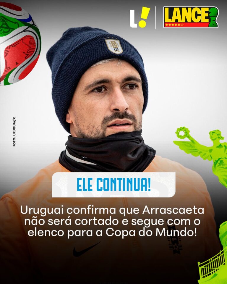 Uruguai confirma Arrascaeta para Copa