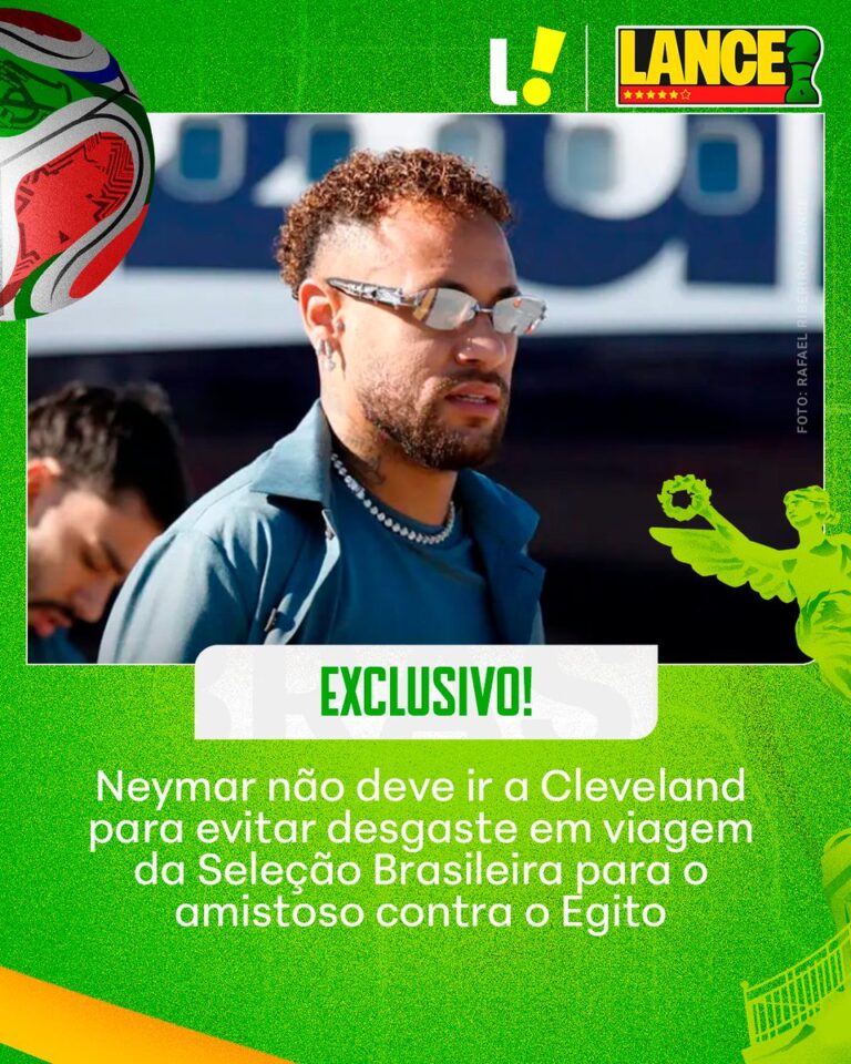 Neymar pode não viajar para amistoso da Seleção