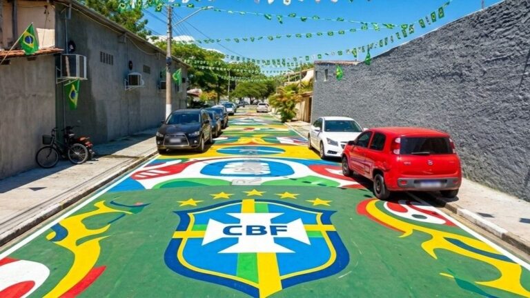 São Sebastião autoriza pinturas nas ruas para Copa