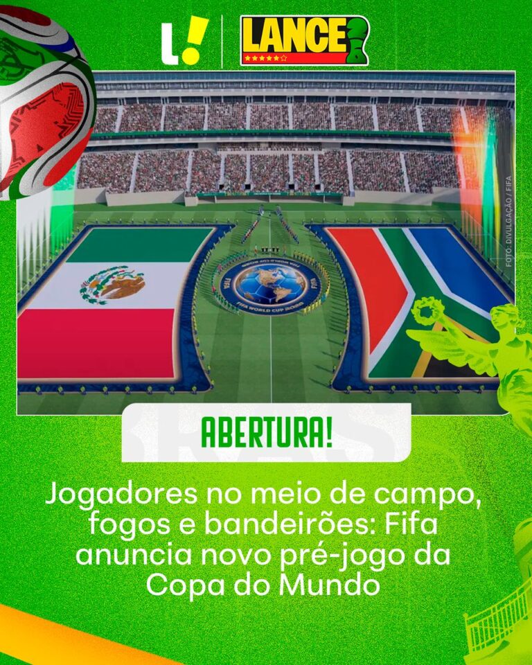 Fifa altera protocolo pré-jogo da Copa 2026