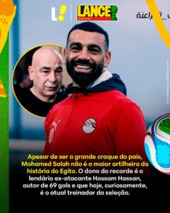Salah a dois gols de recorde egípcio