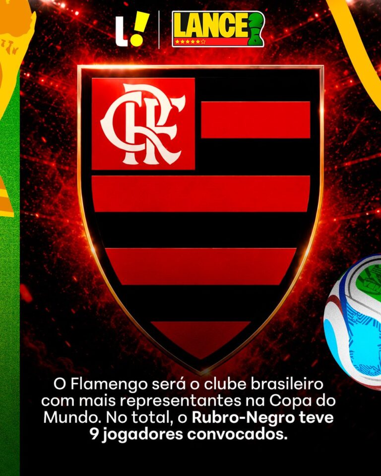 Flamengo tem nove convocados para Copa 2026